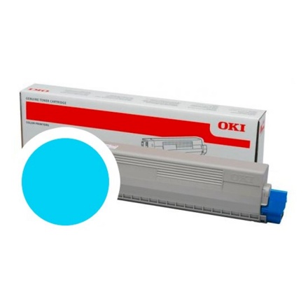 OKI cyan toner do C824/C834/C844 (5 000 stran), 47095703 - originální