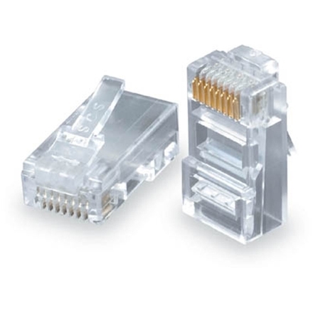 SOLARIX Konektor RJ45 CAT5E UTP 8p8c pro drát 100ks bal., 11238805