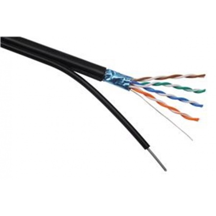 Instalační kabel Solarix CAT5E FTP PE Fca samonosný 305m/cívka SXKD-5E-FTP-PE-SAM, 27655195