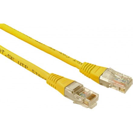 SOLARIX patch kabel CAT5E UTP PVC 2m žlutý, 28340209