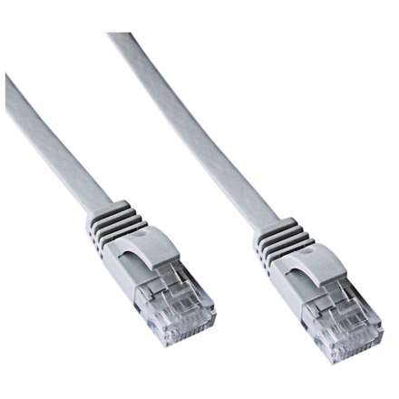 DATACOM Patch cord UTP CAT6    3m šedý FLAT plochý, 1443