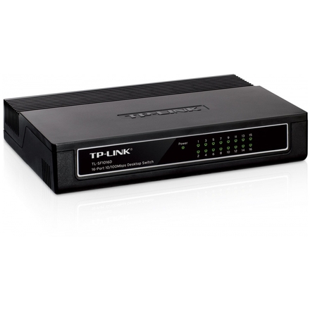 TP-Link TL-SF1016D 16x 10/100Mbps Desktop Switch, TL-SF1016D