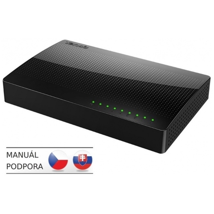 Tenda SG108 -  8x Gigabit Desktop Ethernet Switch, rychlosti 10/100/1000 Mb/s, Auto MDI/MDIX, 16Gb/s, SG108