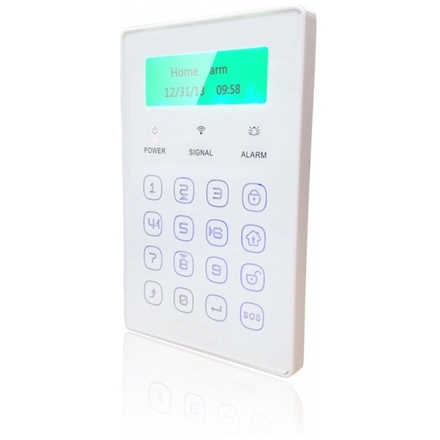 iGET SECURITY P13 - externí bezdrátová klávesnice s LCD displejem pro alarm M3B a M2B, 75020213