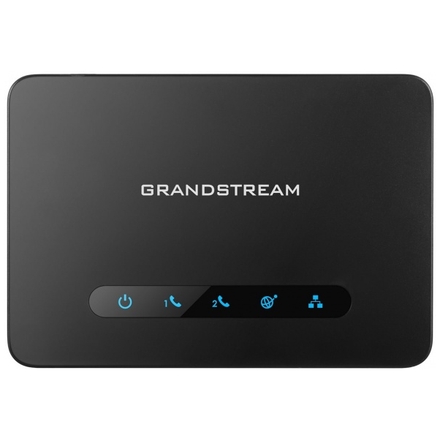 Grandstream HT812 (ATA), 2x FXS, 2 SIP účty, 1x Gbit LAN, NAT router, 3-cestná konf., auto-provisi., HT812
