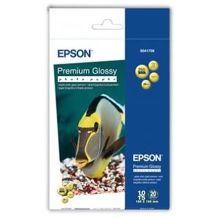 EPSON Paper Premium Glossy Photo 10x15,255g(20lis), C13S041706