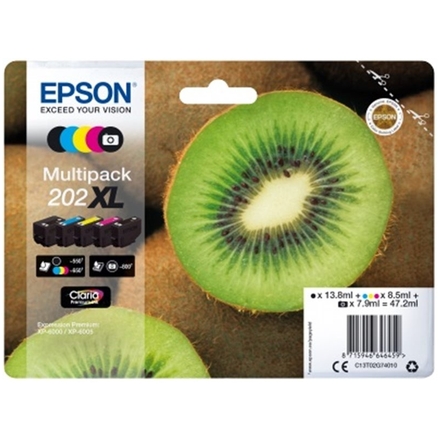 EPSON multipack 5 barev,202XL Premium, XL, C13T02G74010 - originální