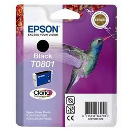 EPSON R265/360,RX560 Black Ink cartridge (T0801), C13T08014011 - originální