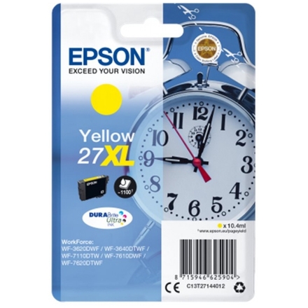 Epson Singlepack Yellow 27XL DURABrite Ultra Ink, C13T27144012 - originální