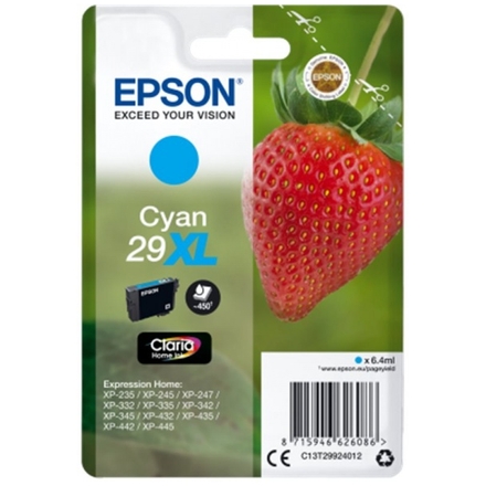 Epson Singlepack Cyan 29XL Claria Home Ink, C13T29924012 - originální