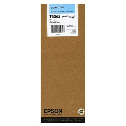 Epson T606 Light Cyan 220 ml, C13T606500 - originální