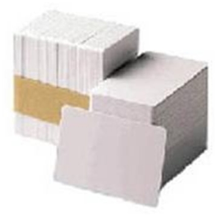 ZEBRA Premier (PVC) Blank White Cards,Card, 30 mil,500ks, 104523-111
