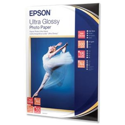 EPSON Ultra Glossy Photo Paper A4,300g (15listů), C13S041927