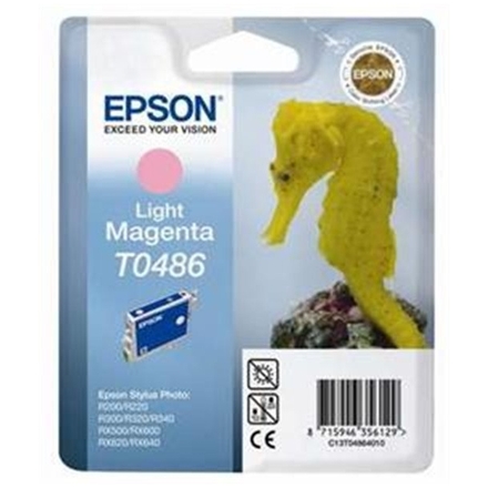 EPSON Ink ctrg Light Magenta RX500/RX600/R300/R200  T0486, C13T04864010 - originální