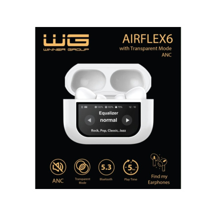 Bluetooth sluchátka WG AirFlex 9/Avaataar/white 12561