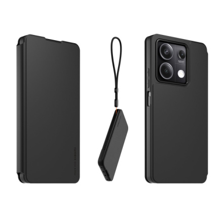 Made for Xiaomi Book Pouzdro s Poutkem pro Xiaomi Redmi Note 13 5G Black, WIFOLIONOTE135GNDR