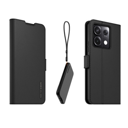 Made for Xiaomi Book Stand Pouzdro s Poutkem pro Xiaomi Redmi Note 13 Pro 5G Black, WISTANDNOTE13PRO5GN