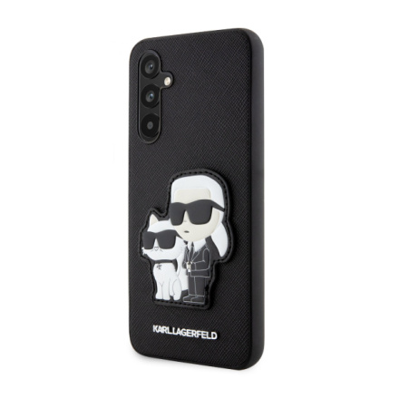 Karl Lagerfeld PU Saffiano Karl and Choupette NFT Zadní Kryt pro Samsung Galaxy A34 5G Black, KLHCA34SANKCPK