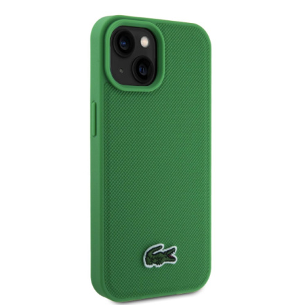 Lacoste Iconic Petit Pique Woven Logo Magsafe Zadní Kryt pro iPhone 15 Green, LCHMP15SPVCN