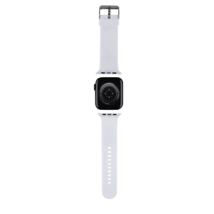 Karl Lagerfeld Choupette Head NFT Řemínek pro Apple Watch 38/40/41 White, KLAWMSLCNH
