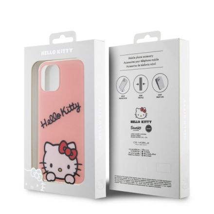 Hello Kitty IML Daydreaming Logo Zadní Kryt pro iPhone 12/12 Pro Pink, HKHCP12MHKDSP