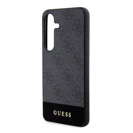 Guess PU 4G Stripe Zadní Kryt pro Samsung Galaxy S24 Grey, GUHCS24SG4GLGR