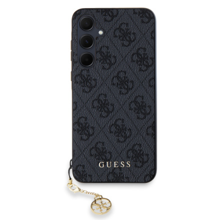 Guess 4G Charm Zadní Kryt pro Samsung Galaxy A35 5G Grey, GUHCSA35GF4GGR