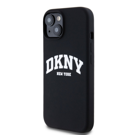 DKNY Liquid Silicone Arch Logo MagSafe Zadní Kryt pro iPhone 14 Black, DKHMP14SSNYACH