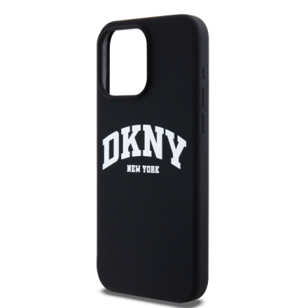 DKNY Liquid Silicone Arch Logo MagSafe Zadní Kryt pro iPhone 14 Pro Black, DKHMP14LSNYACH