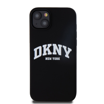 DKNY Liquid Silicone Arch Logo MagSafe Zadní Kryt pro iPhone 15 Plus Black, DKHMP15MSNYACH