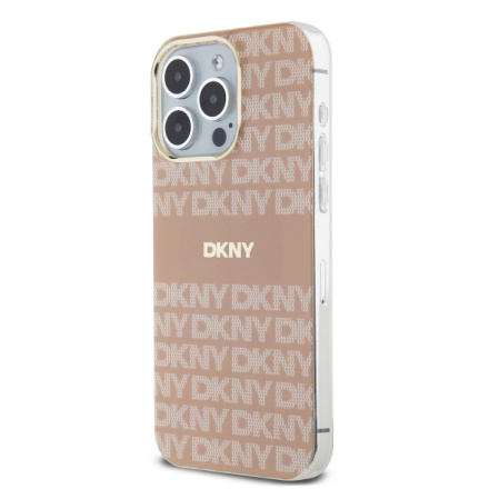 DKNY PC/TPU Repeat Pattern Tonal Stripe Magsafe Zadní Kryt pro iPhone 15 Pro Max Pink, DKHMP15XHRHSEP