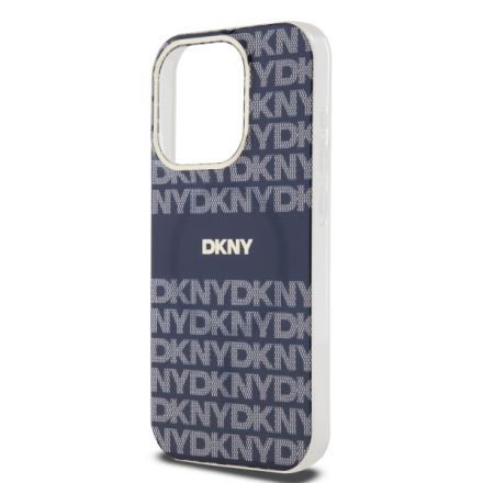 DKNY PC/TPU Repeat Pattern Tonal Stripe Magsafe Zadní Kryt pro iPhone 13 Pro Blue, DKHMP13LHRHSEB