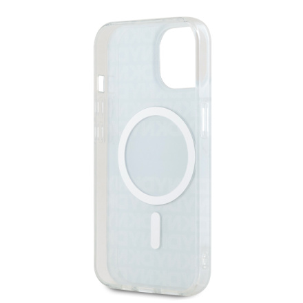 DKNY PC/TPU Repeat Pattern Tonal Stripe Magsafe Zadní Kryt pro iPhone 14 Blue, DKHMP14SHRHSEB