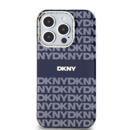 DKNY PC/TPU Repeat Pattern Tonal Stripe Magsafe Zadní Kryt pro iPhone 14 Pro Max Blue, DKHMP14XHRHSEB