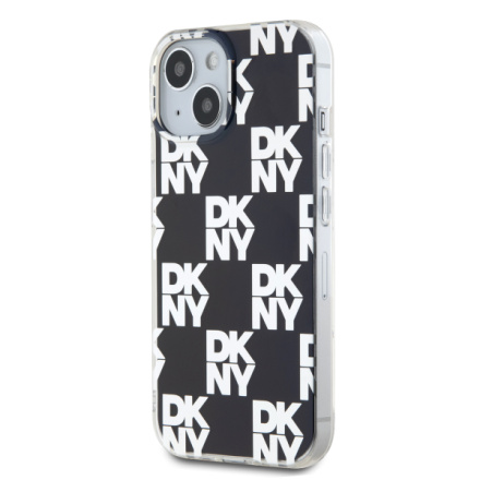 DKNY PC/TPU Checkered Pattern Zadní Kryt pro iPhone 14 Black, DKHCP14SHDLCEK