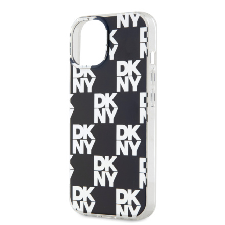 DKNY PC/TPU Checkered Pattern Zadní Kryt pro iPhone 14 Black, DKHCP14SHDLCEK