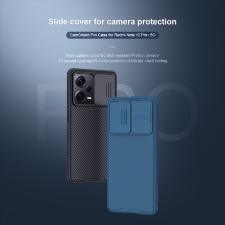 Nillkin CamShield PRO Zadní Kryt pro Xiaomi Redmi Note 12 Pro+ 5G Black, 57983114884