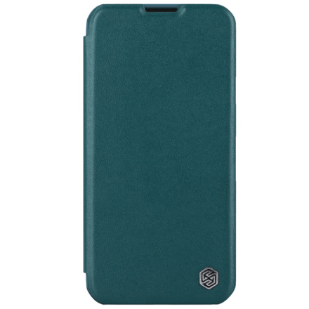 Nillkin Qin Book PRO Plain Leather Pouzdro pro Apple iPhone 15 Exuberant Green, 57983116946