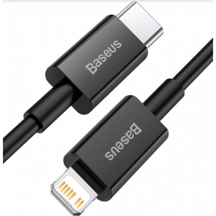Baseus  Superior Fast Charging Datový Kabel USB-C to Lightning  20W 1m Black, CATLYS-A01