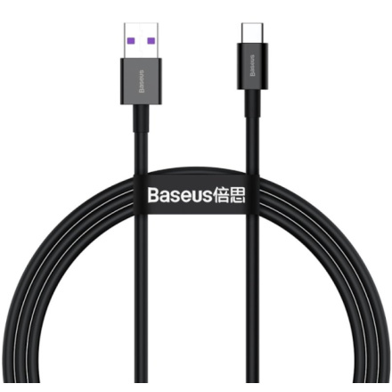 Baseus  Superior Fast Charging Kabel USB-C 66W 1m Black, CATYS-01