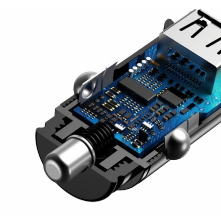 Baseus  Square Nabíječka do Auta 2xUSB QC3.0 30W Black, CCALL-DS01