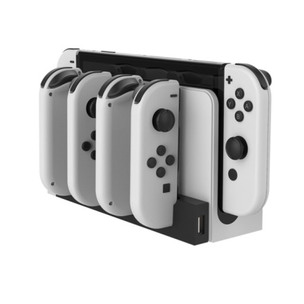 iPega 9186 Charger Dock pro N-Switch a Joy-con White/Black, PG-9186WH