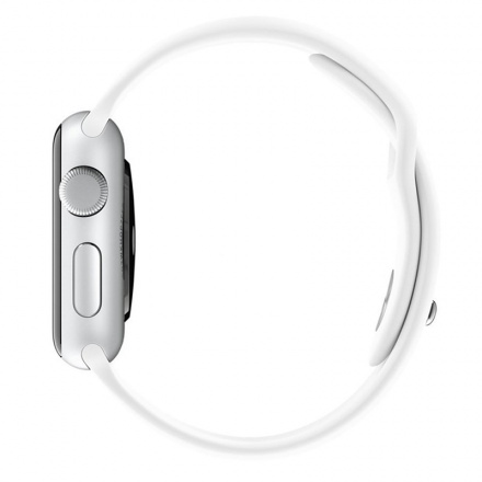 Tactical 465 Silikonový Řemínek pro Apple Watch 1/2/3/4/5/6/7/8/9/SE 38/40/41mm White, 2445818