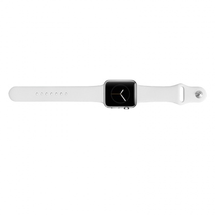 Tactical 499 Silikonový Řemínek pro Apple Watch 1/2/3/4/5/6/7/8/9/SE 42/44/45mm White, 2445833