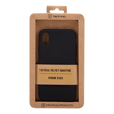 Tactical Velvet Smoothie Kryt pro Apple iPhone X/XS Asphalt, 2452503