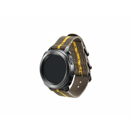 GP-R600BREECAH Samsung Gear Sport Studio Premium Nato Strap Grey/Yellow (Pošk. Balení), 57983108372