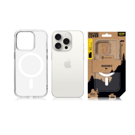 Tactical MagForce Kryt pro Apple iPhone 15 Pro Transparent, 57983115973