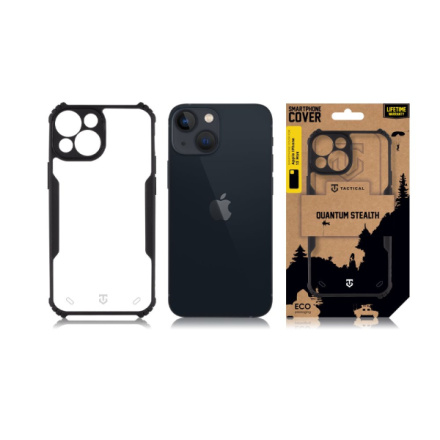 Tactical Quantum Stealth Kryt pro Apple iPhone 13 mini Clear/Black , 57983116298