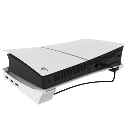 iPega P5S008 Horizontální Stojan s USB HUB pro PS5 Slim White, PG-P5S008
