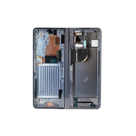 LCD display + Dotyk + Přední Kryt Samsung F946B Galaxy Z Fold 5 5G Ice Blue (Service Pack), GH82-31843C